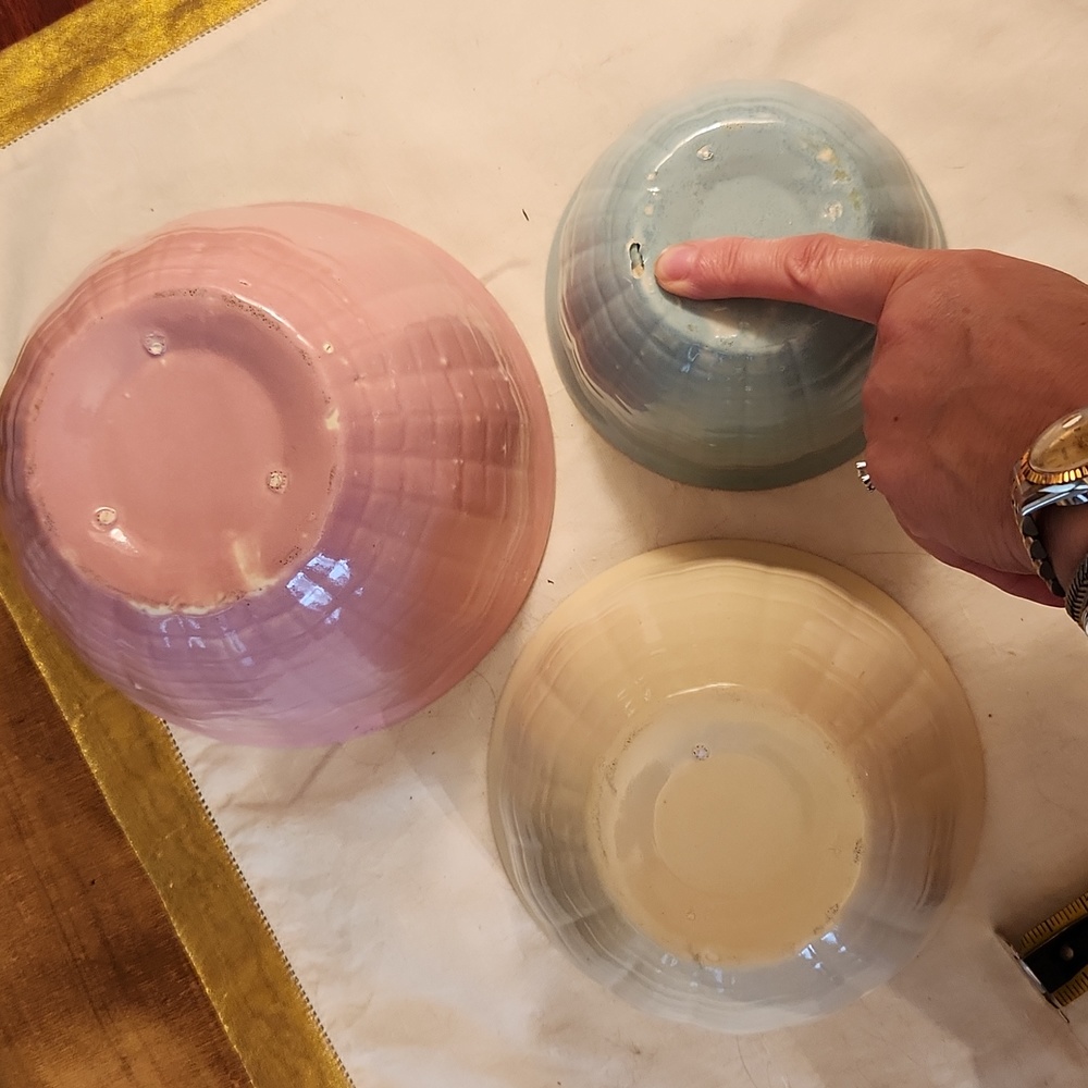 VTG ceramic mixing bowl set - Picture 3 of 3
